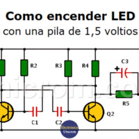 Encender LED con una pila de 1.5 voltios